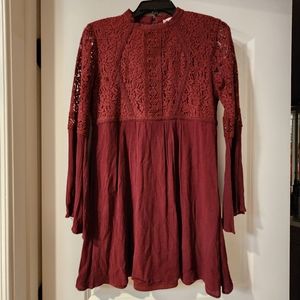 Altar'd State Dress burgundy size Medium